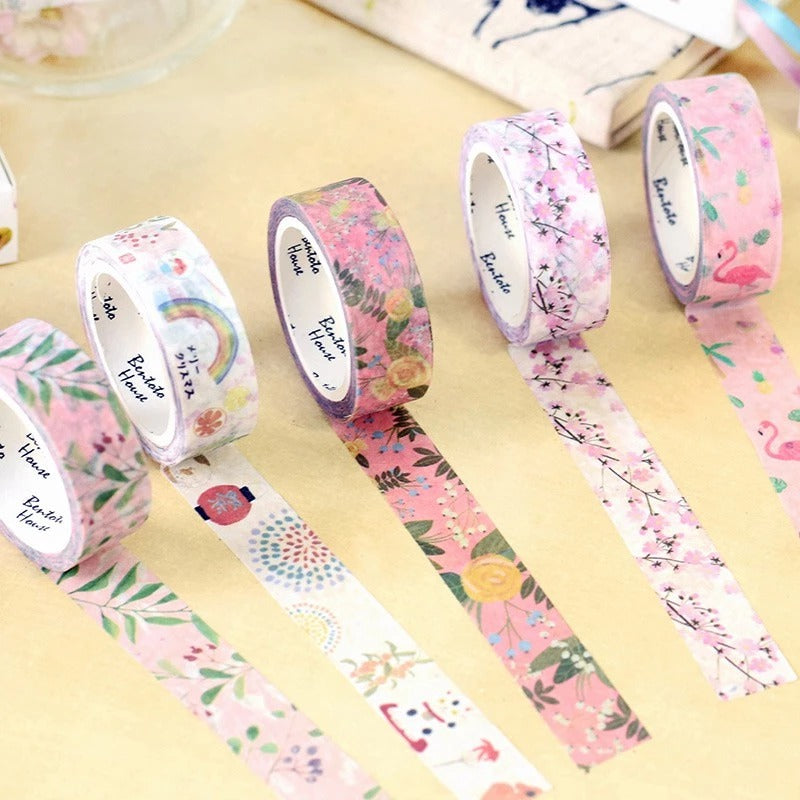 Washi Japanese style masking tape for journals, scrapbooks and decorations.