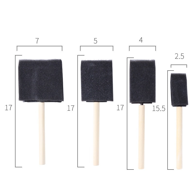 Foam Brush Tools Set for Staining, Varnishes and DIY Craft Projects