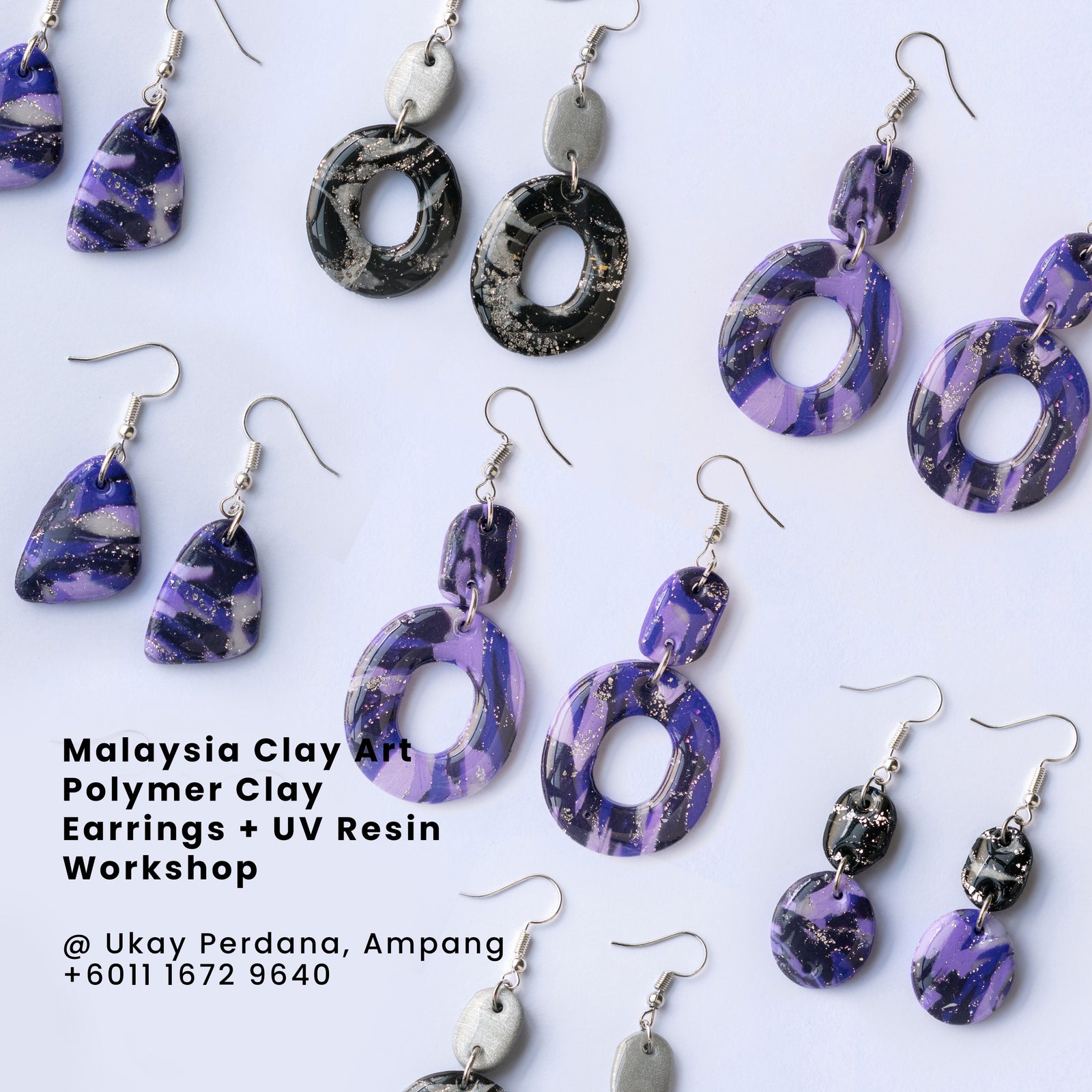 13th January 2024 - Polymer Clay Earrings Workshop + UV Resin