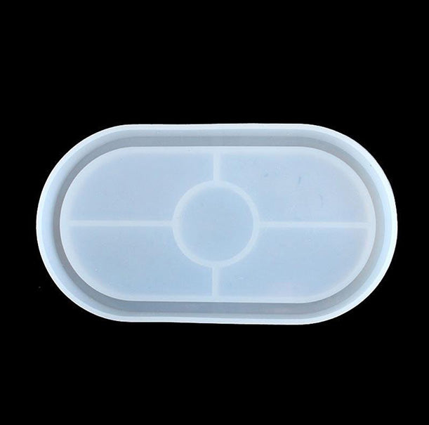 Oval Coaster Silicone Mold For Plaster Craft, Tray, Decoration, Plates, Plates, Casting Jewelry, DIY Crafts