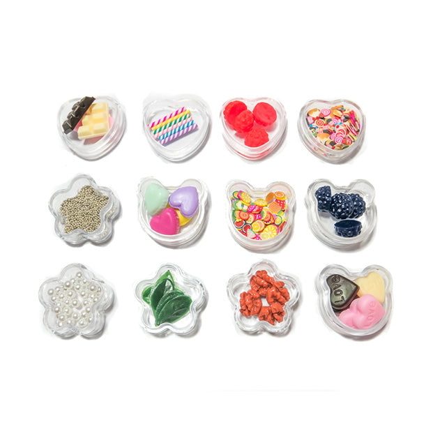 Box of 12 Food Decor Miniatures Dollhouse