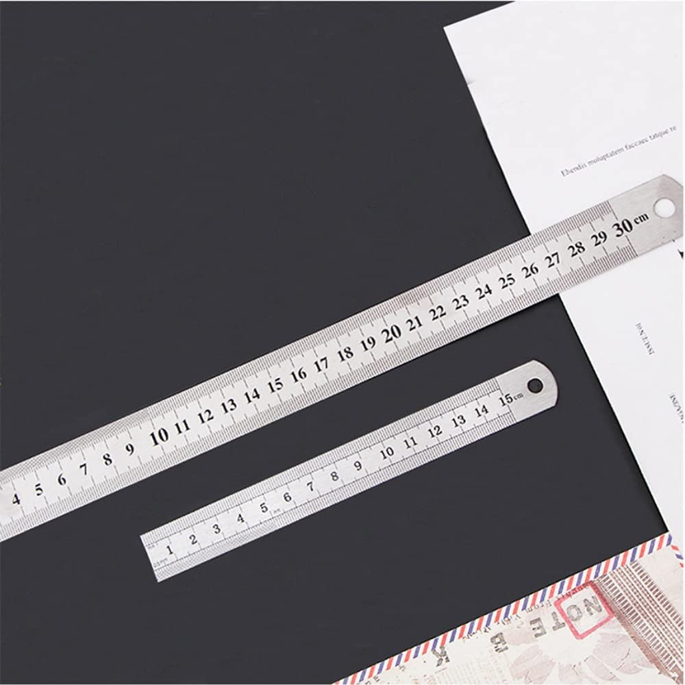 Stainless Steel Metal Ruler, Pembaris besi 15cm / 20cm / 30cm