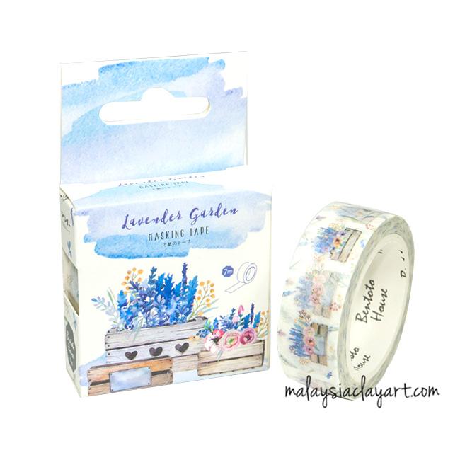 Lavender garden Japanese style masking tape