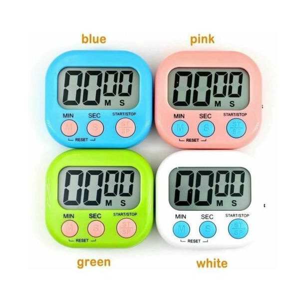 Digital Kitchen Timer Electronic For Cooking Shower Study Stopwatch