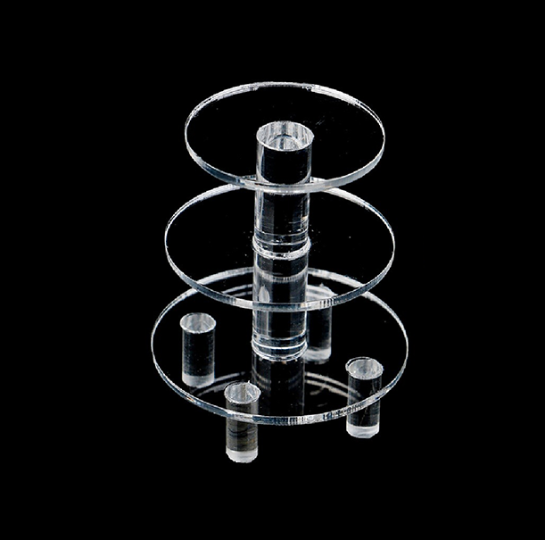 1 x Miniature Acrylic Dessert Pan Cake Stand