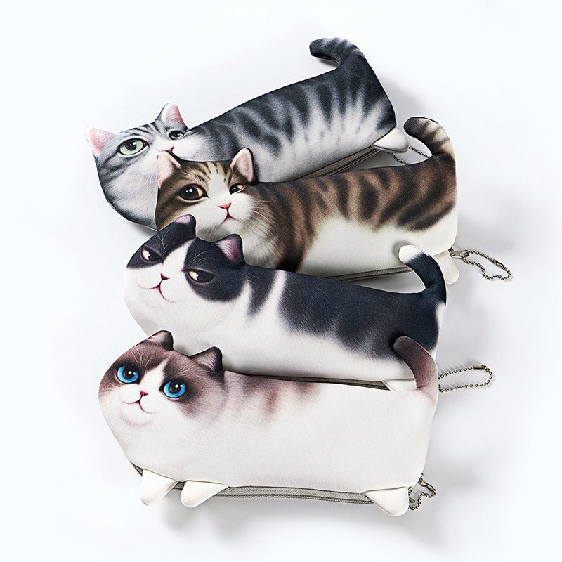 Cat Meow Kucing Pencil Box Cute Kitty Funny Gift