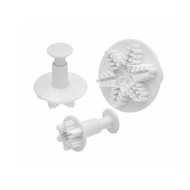 Big Snowflake Plunger Cutter - Set of 3 (Design 1)