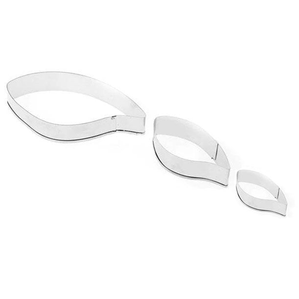 Petal Leaf Stainless Steel Cutter - Set of 3