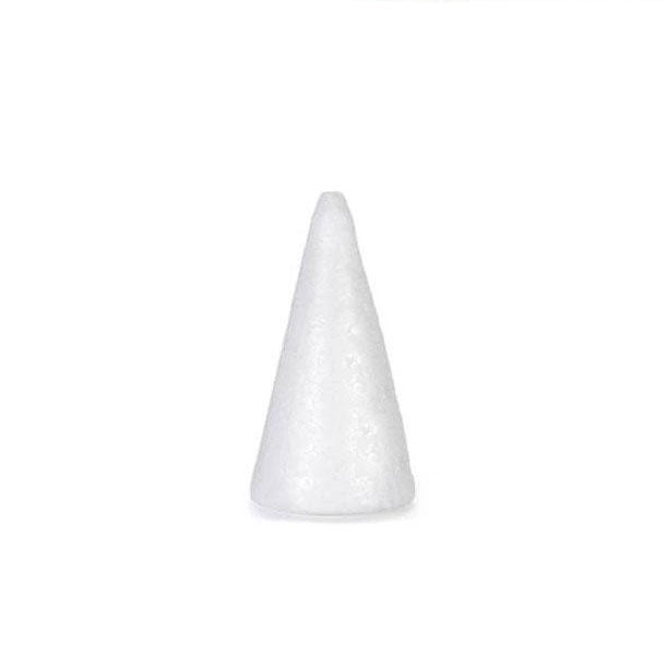 1 x Styrofoam Cone Shape (18.5cm x 7.7cm)