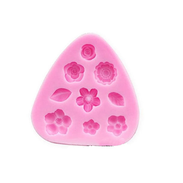 Flower &amp; Leaf Silicone Mold - 9 Design