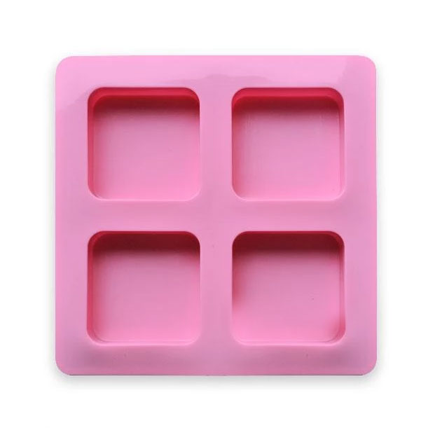 Rounded Square Silicone Mold (4 Cavity)