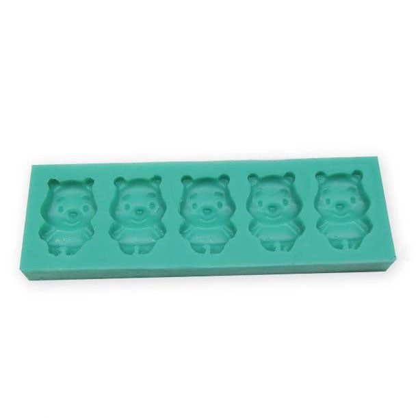 Winnie Pooh Silicone Mold - 4 Cavity