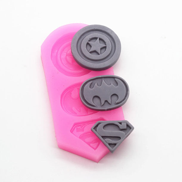 Super Hero Logo Batman Captain America Superman Silicone Mold