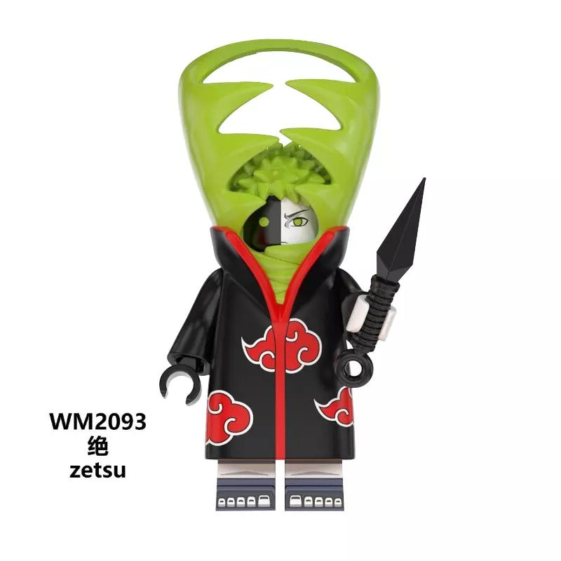 Anime Naruto Series Lego Minifigures Uzumaki Uchiha Obito Sasuke Kakashi WM6105 WM6106 WM6107