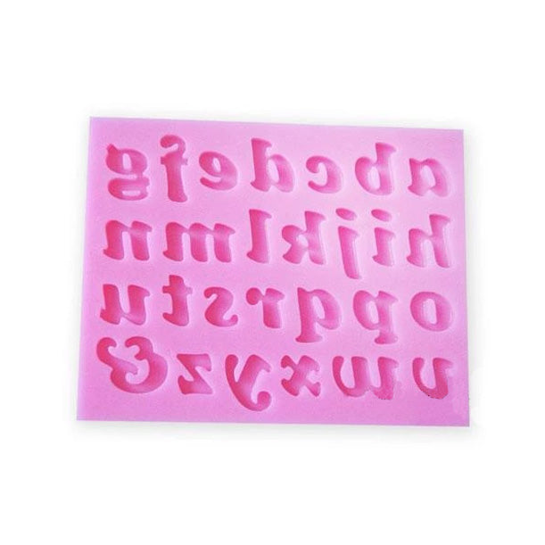 Alphabet a-z Lower Case Silicone Mold