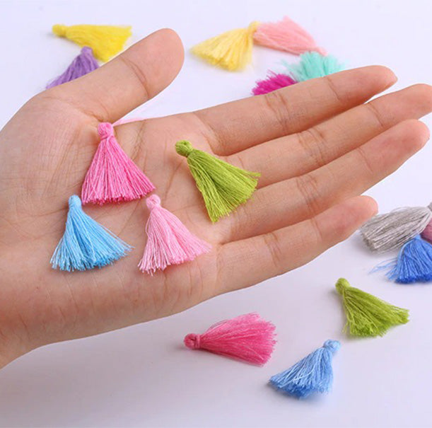 5 x Cotton tassels 30mm for Earrings Pendant Jewelry