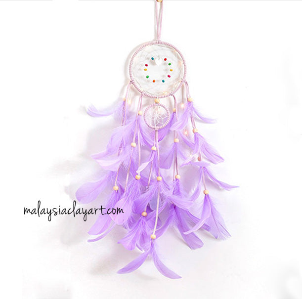 Dream Catcher Purple Feather DIY Kit