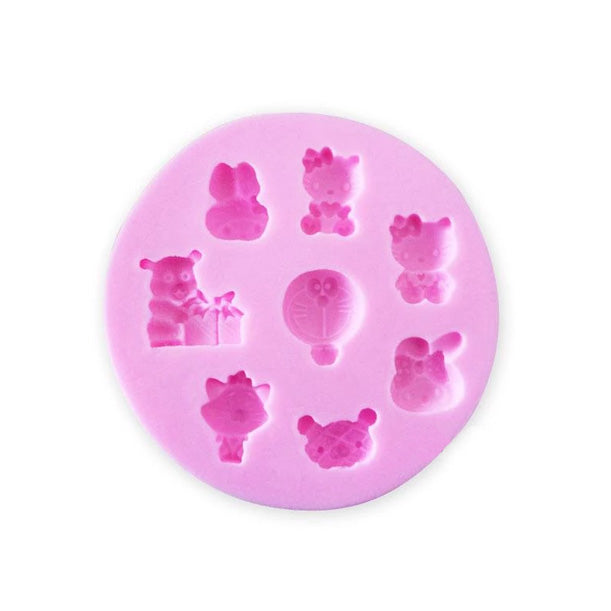 Cute Characters Doraemon - 8 Cavity Silicone Mold