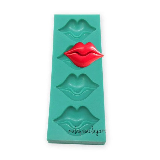 Lips Silicone Mold - 4 Cavity