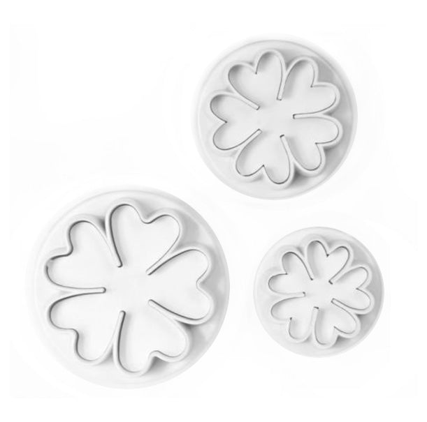 5 Petal Flower Plunger Cutter - Set of 3