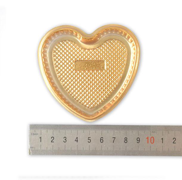 Miniature Golden Love Shaped Dessert Plate