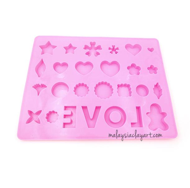 Silicone Mold Multiple Shapes | Love | Clove - AB Resin Liquid