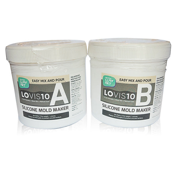 AB FOOD GRADE MOLD MAKER SILICONE LOW VISCOSITY LOVIS10 (1KG) (GREY)