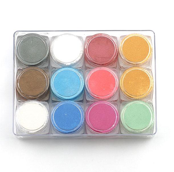 Metalic Mica Powder Set of 12