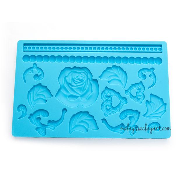 Rose Leaf Fondant Silicone Mold