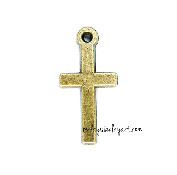 1 x Cross Pendant Frame Bronze