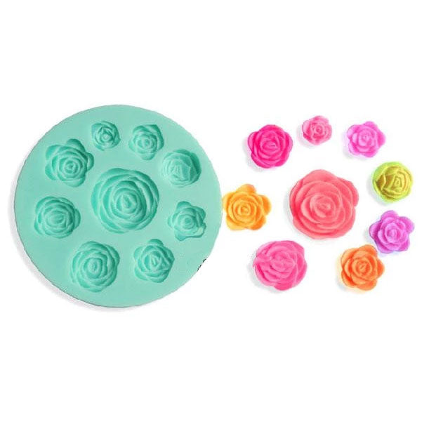 Rose Silicone Mold - 9 Designs