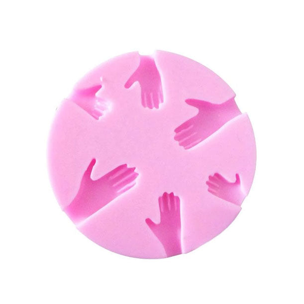 Small Hand Silicone Mold - 6 Cavity