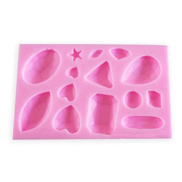 Rhinestone Jewel Diamond Silicone Mold - 14 Designs