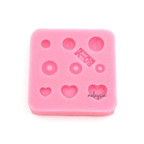 Miniature Small Love Pastry Silicone Mold