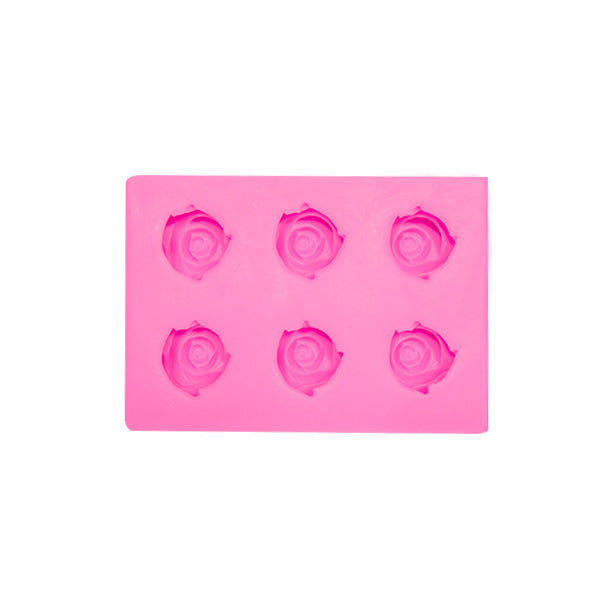 6 cavity Rose Silicone Mold