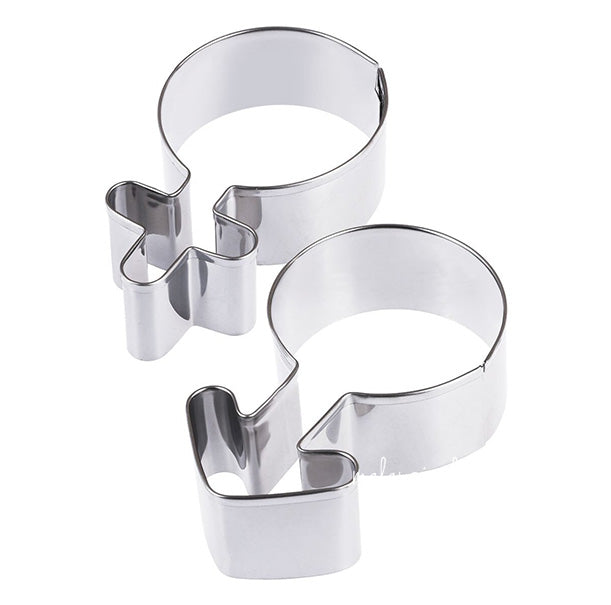 2pcs Gender Symbol Stainless Steel Frame Cutter